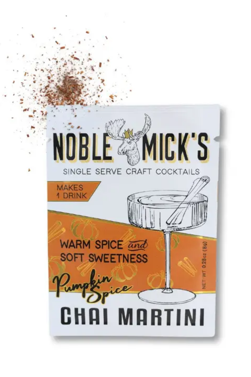 Pumpkin Spice Chai Martini | Single Serve Craft Mixer | Noble Mick's