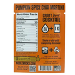 Pumpkin Spice Chai Martini | Single Serve Craft Mixer | Noble Mick's