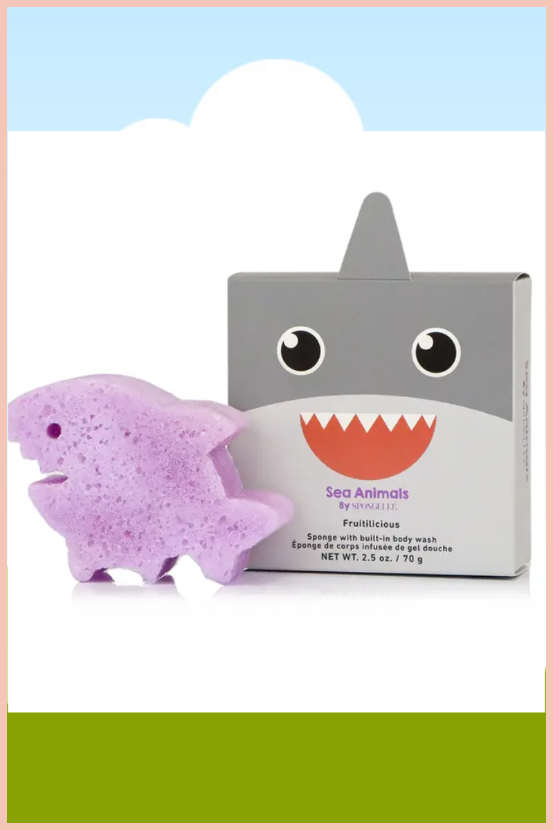Sea Animals Bath Sponge + Built in Cleanser | Spongellé – The Boutique