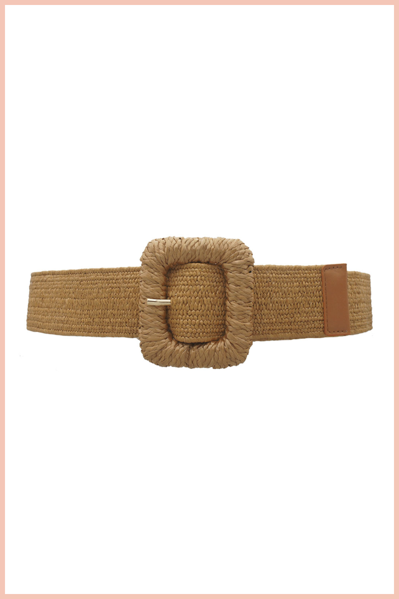 CURVY WOVEN STRAW BELT | MORE COLORS AVAILABLE!