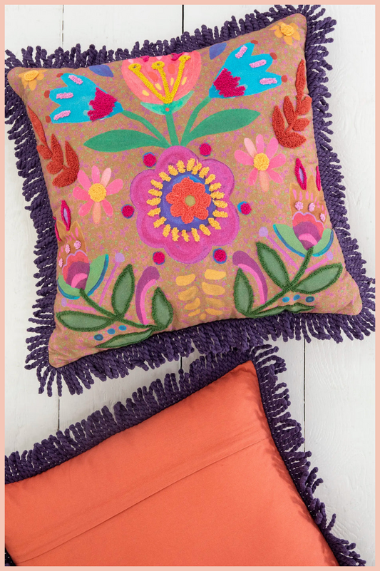 Tufted Boho Pillow | Natural Life