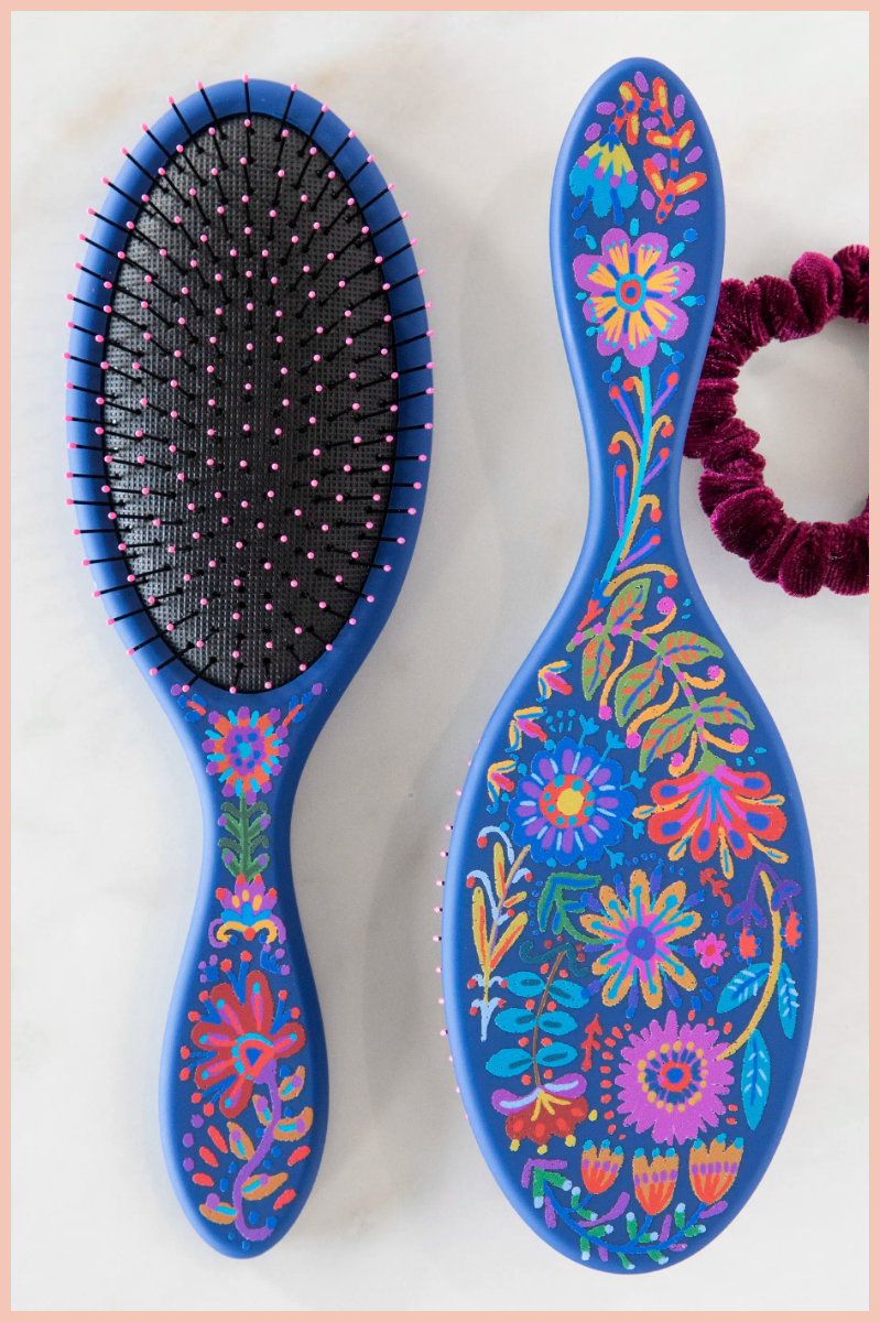 Wet + Dry Detangling Hairbrush | NATURAL LIFE | Navy