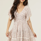 Garden Muse Smocked Mini Dress