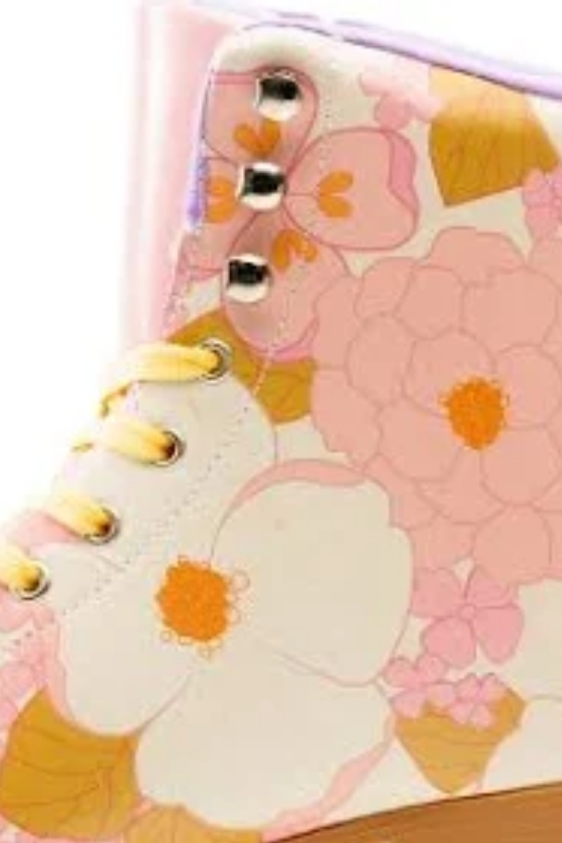 Floral Pastel Roller Skates