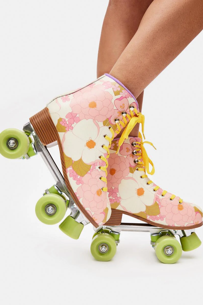 Floral Pastel Roller Skates