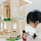 Solar Green Dollhouse + Furniture | Plan Toys