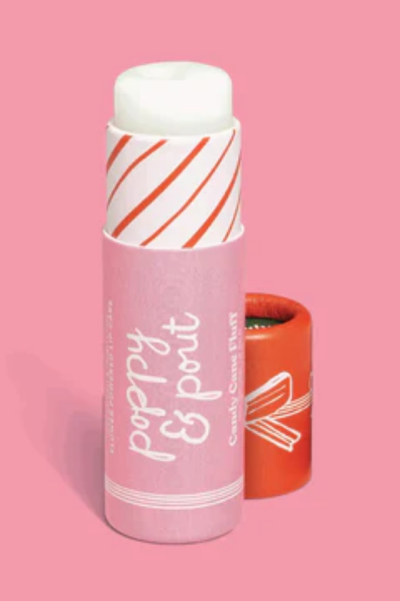 Poppy & Pout Candy Cane Fluff Lip Balm