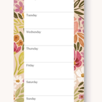 Magnetic Meal Plan Notepad | Primrose Petals
