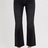 RISEN Tummy Control Mid Rise Crop Straight Jeans
