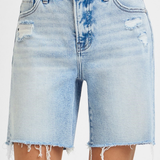 RISEN Tummy Control High Rise Loose Fit Mid Length Shorts