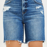 RISEN Tummy Control High Rise Loose Fit Mid Length Shorts