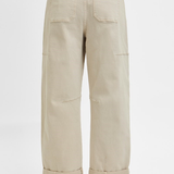 RISEN High Rise Crop Barrel Cargo Pants