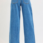 RISEN Pleated Wide Leg Slouchy Jeans