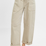 RISEN High Rise Crop Barrel Cargo Pants
