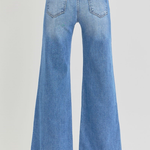 RISEN Tummy Control Mid Rise Wide Leg Jeans