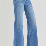 RISEN Tummy Control Mid Rise Wide Leg Jeans