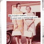 Age Is Just A Number Birthday Card