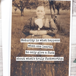 Only Give A Fuck Funny Greeting Card