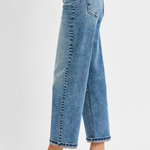 RISEN High Rise Crop Boyfriend Jeans | Medium Wash