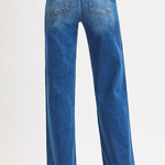 RISEN High Rise Wide Leg Belted Jeans