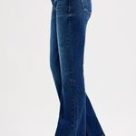 RISEN Tummy Control Mid Rise Flare Basic Jeans