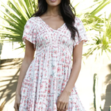 Garden Soirée Smocked Midi Dress