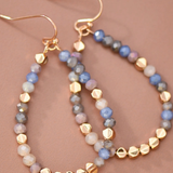 Crystal Beaded Teardrop Earrings
