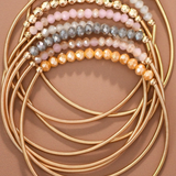 Boho Layered Guitar String Stretch Bracelet Set