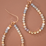 Crystal Beaded Teardrop Earrings