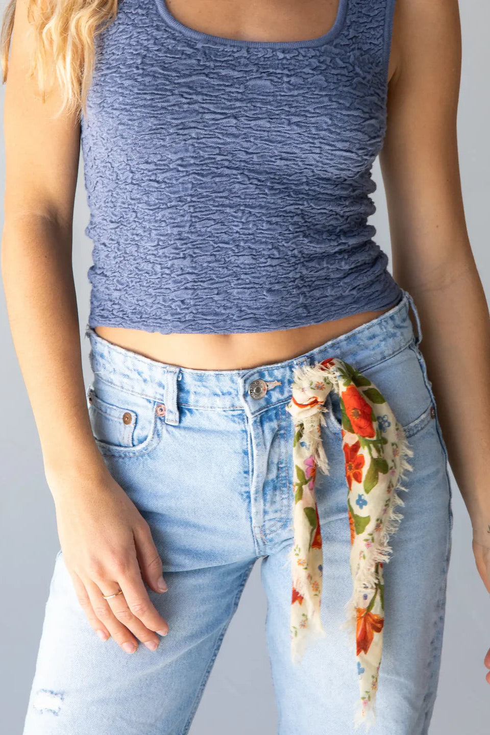 Printed Bandana | Natural Life | Cream Floral