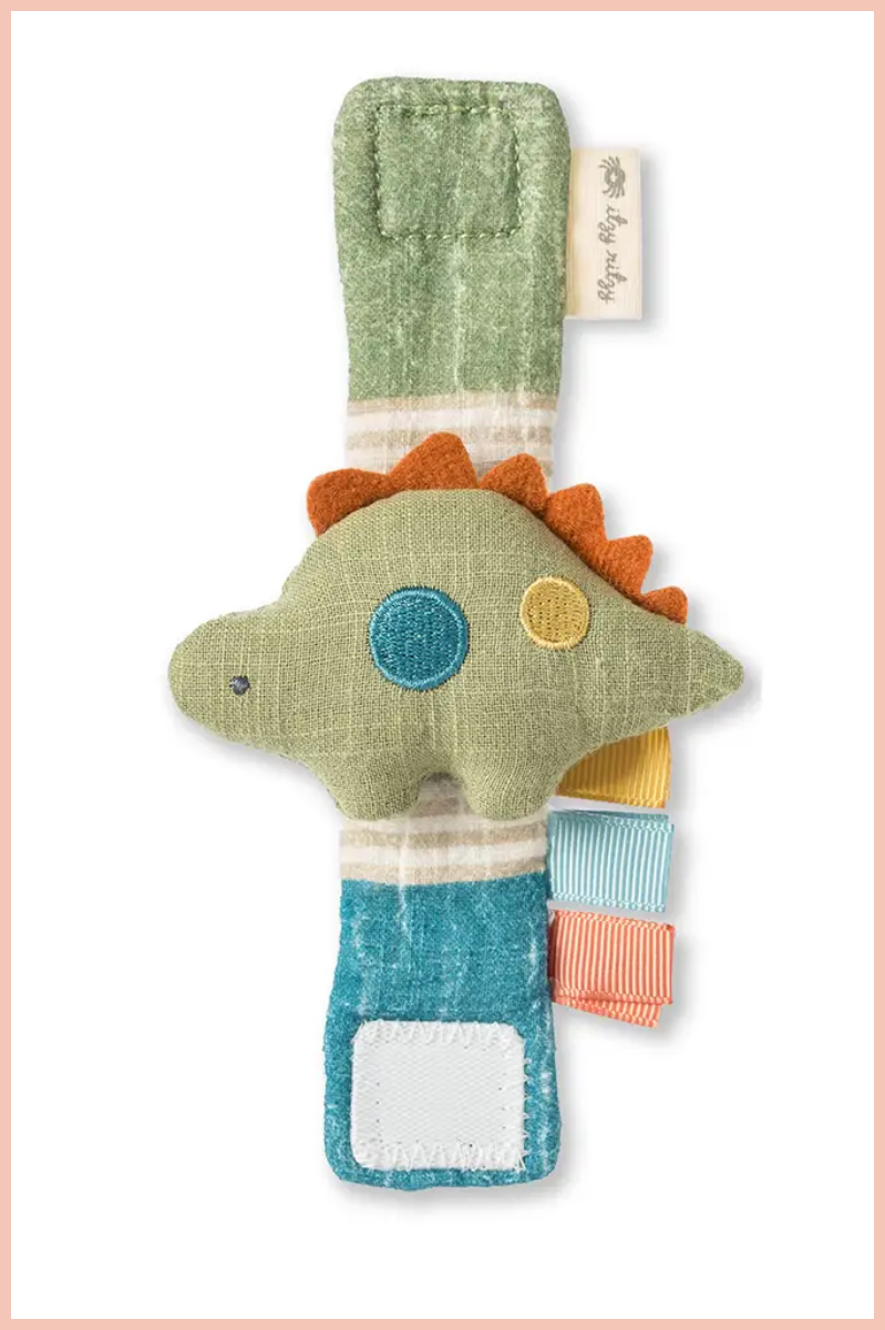 Itzy Bitzy Wrist Rattle | Dino