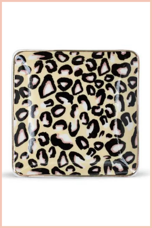 LEOPARD CERAMIC SOAP DISH