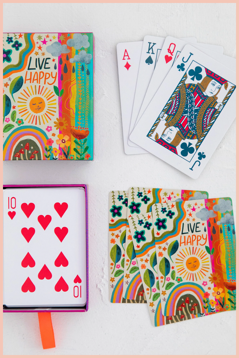 LIVE HAPPY PLAYING CARDS