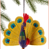 PEACOCK FELT ORNAMENT