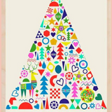 Season's Greetings Wood Christmas Card