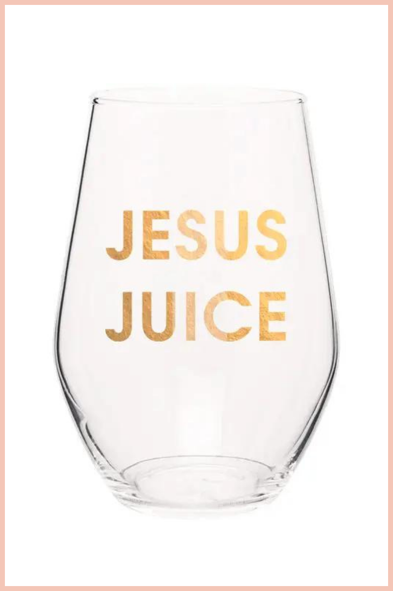 JESUS JUICE | WINE GLASS