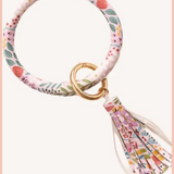 Circle Wristlet Keychain | Summer Meadows