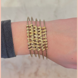 Connected Chained Bangle Bracelet
