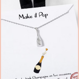 Make It Pop Champagne Necklace