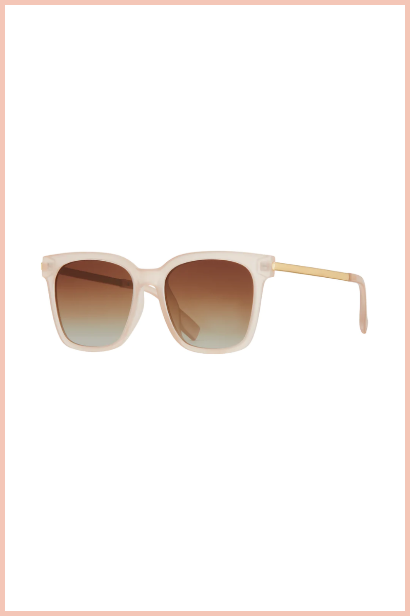EVERLY SUNNIES | BEIGE | GOLD GRADIENT POLARIZED LENS