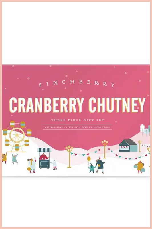 CRANBERRY CHUTNEY HOLIDAY GIFT SET - SALT, SOAP, SCRUB