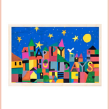 HAPPY HOLIDAYS SUSTAINABLE WOOD CHRISTMAS CARD | HOLIDAY