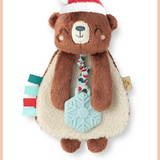 Itzy Friends Itzy Lovey | Holiday Bear Plush + Teether