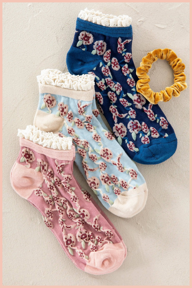 Blossom Ankle Socks & Scrunchie | Natural Life