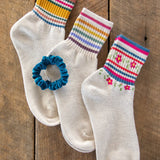 Striped Retro Crew Socks, Set of 3 | Natural Life