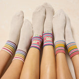 Striped Retro Crew Socks, Set of 3 | Natural Life