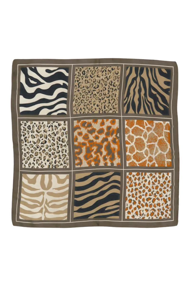 Wild Side Silky Bandana Scarf