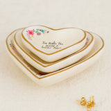 Nesting Heart Trinket Dishes (Set of 3) | Natural Life