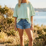 Striped Relaxed Fit Knit Tee