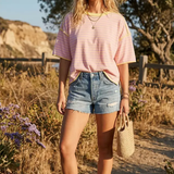 Striped Relaxed Fit Knit Tee